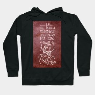 Jesus Good Shepherd illustration Hoodie